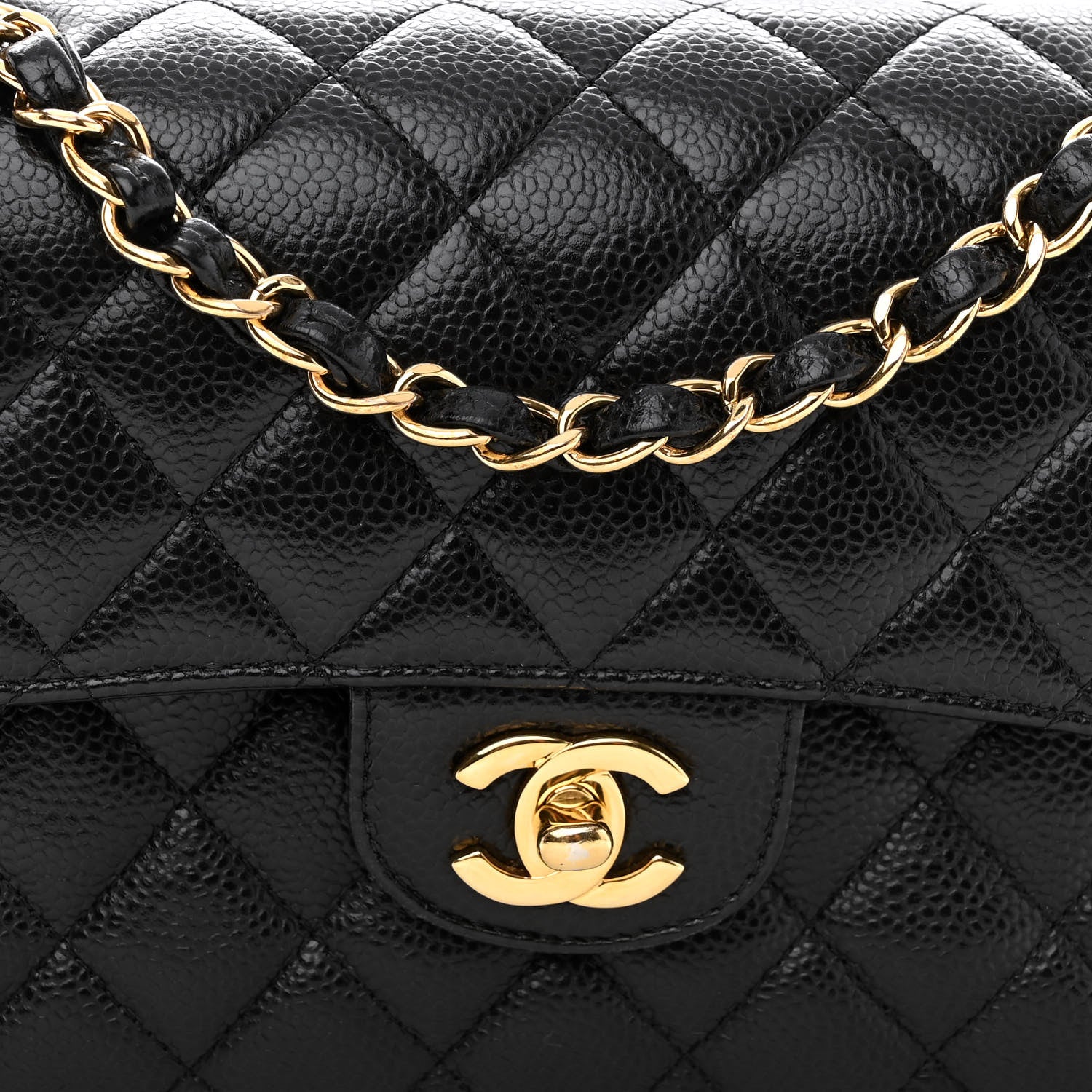 Chanel Caviar Quilted Small Double Flap Black 8 of 10