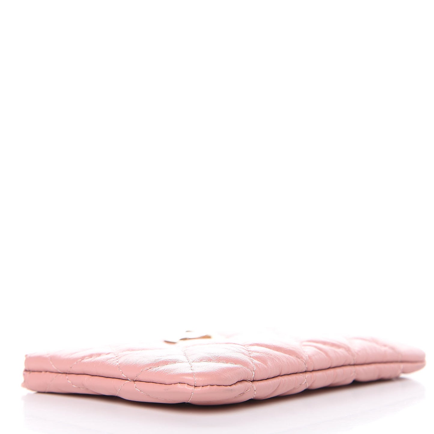 Aged Calfskin Quilted Small Reissue Cosmetic Case Light Pink