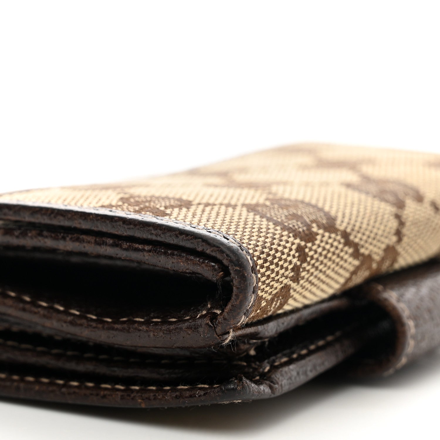 Gucci Monogram Compact Jolicoeur Wallet Dark Brown 9 of 9