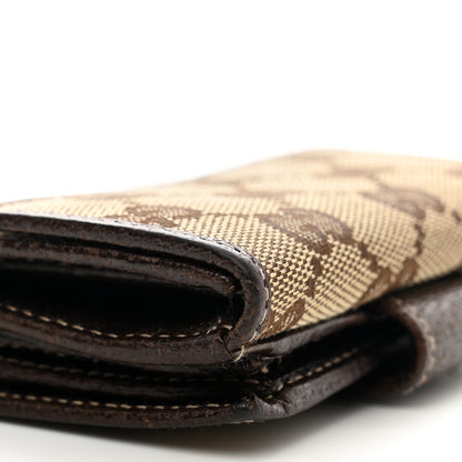 Gucci Monogram Compact Jolicoeur Wallet Dark Brown 9 of 9