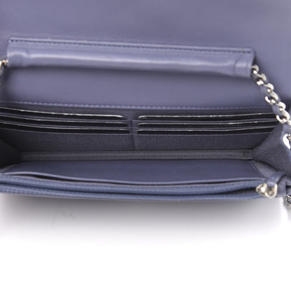 Chanel Lambskin Quilted Wallet On Chain WOC Purple 4 of 14