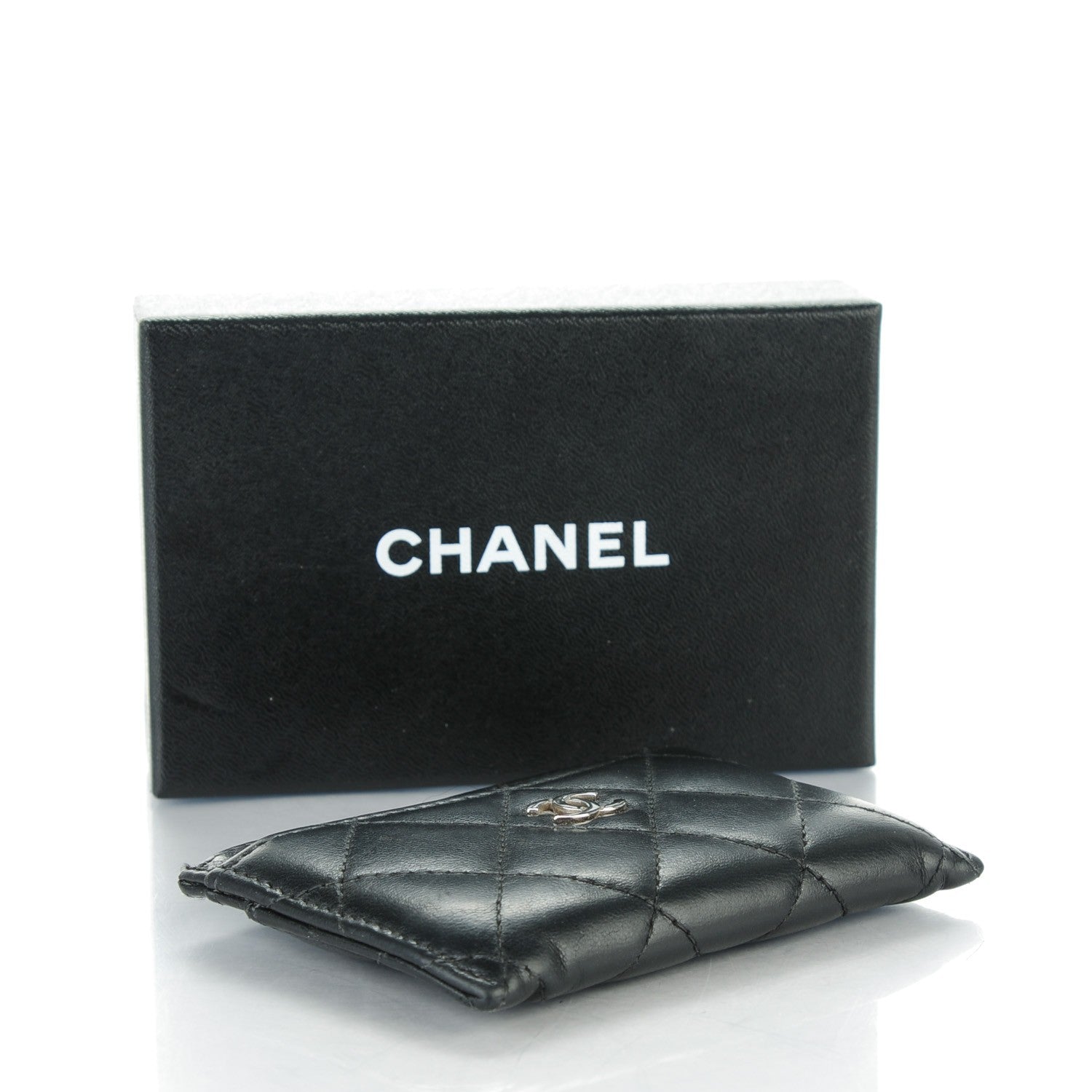 Chanel Lambskin Quilted Card Holder Black 4 of 11