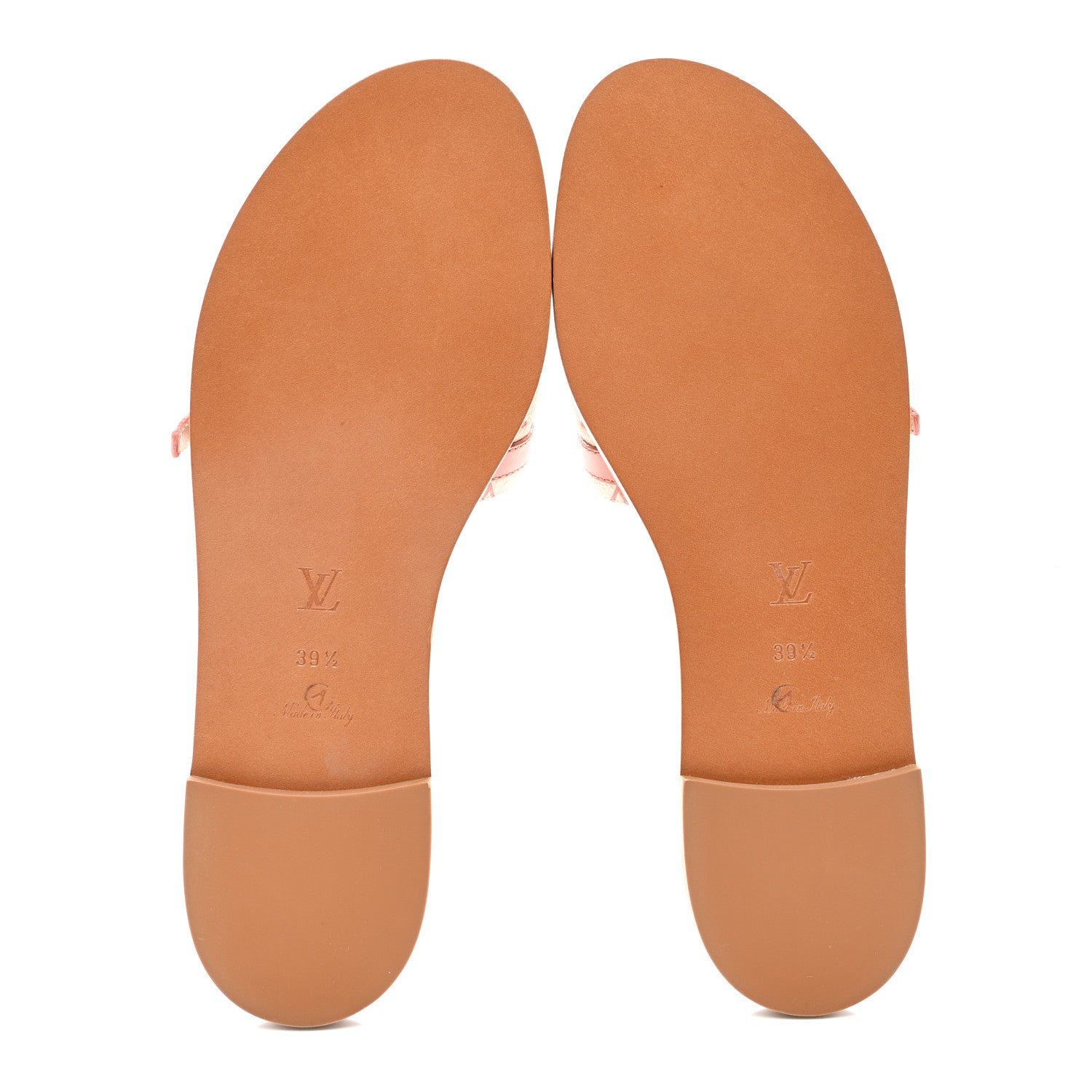 Louis Vuitton Monogram Revival Flat Mules 39.5 Creme Rose Trianon 5 of 8