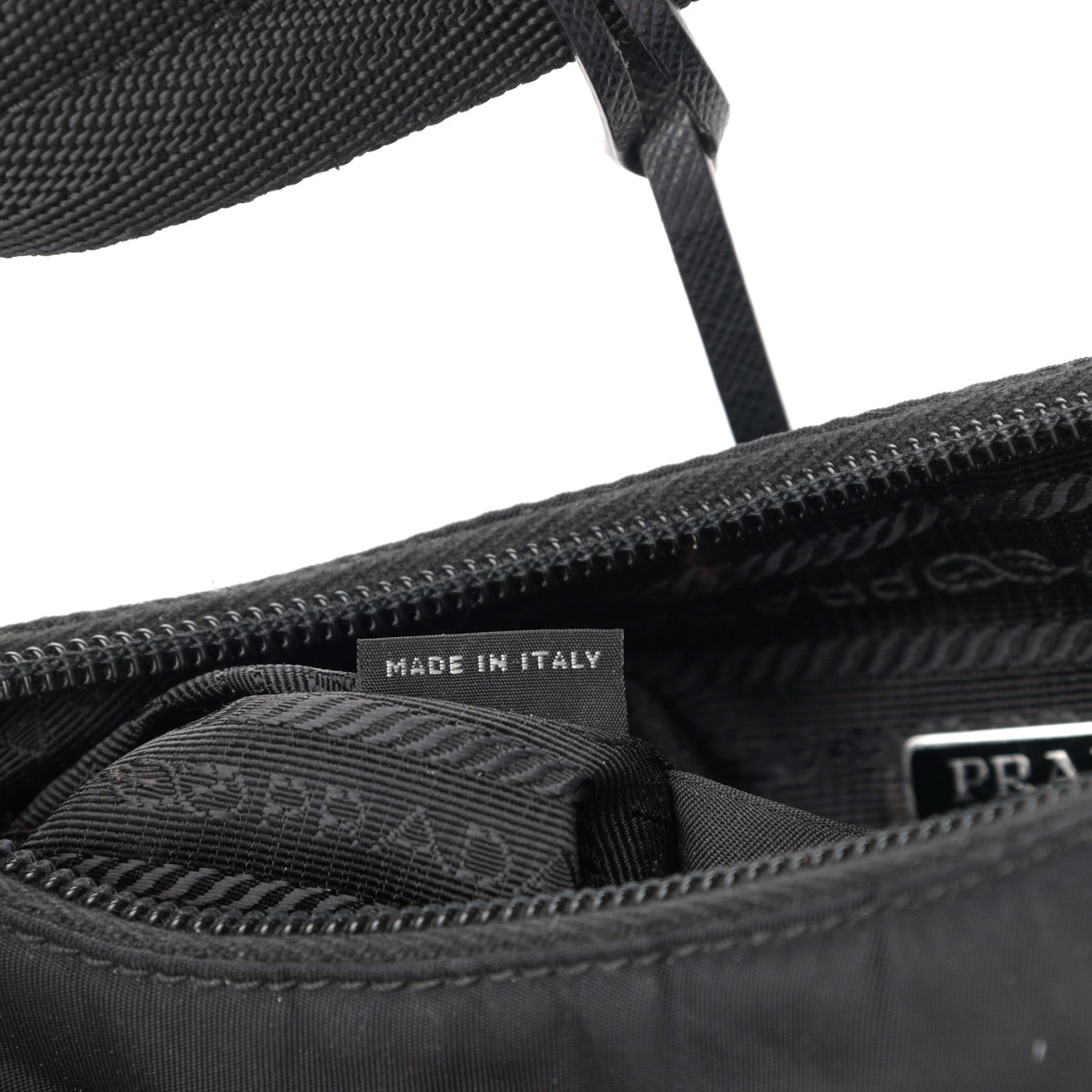 Prada Tessuto Nylon Mini Re-Edition 2000 Bag Black 7 of 12