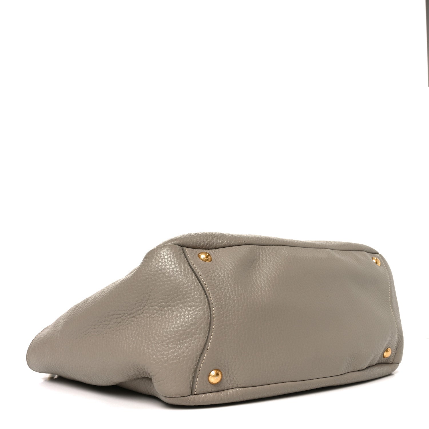 Prada Vitello Daino Side Pocket Hobo Pomice 4 of 9