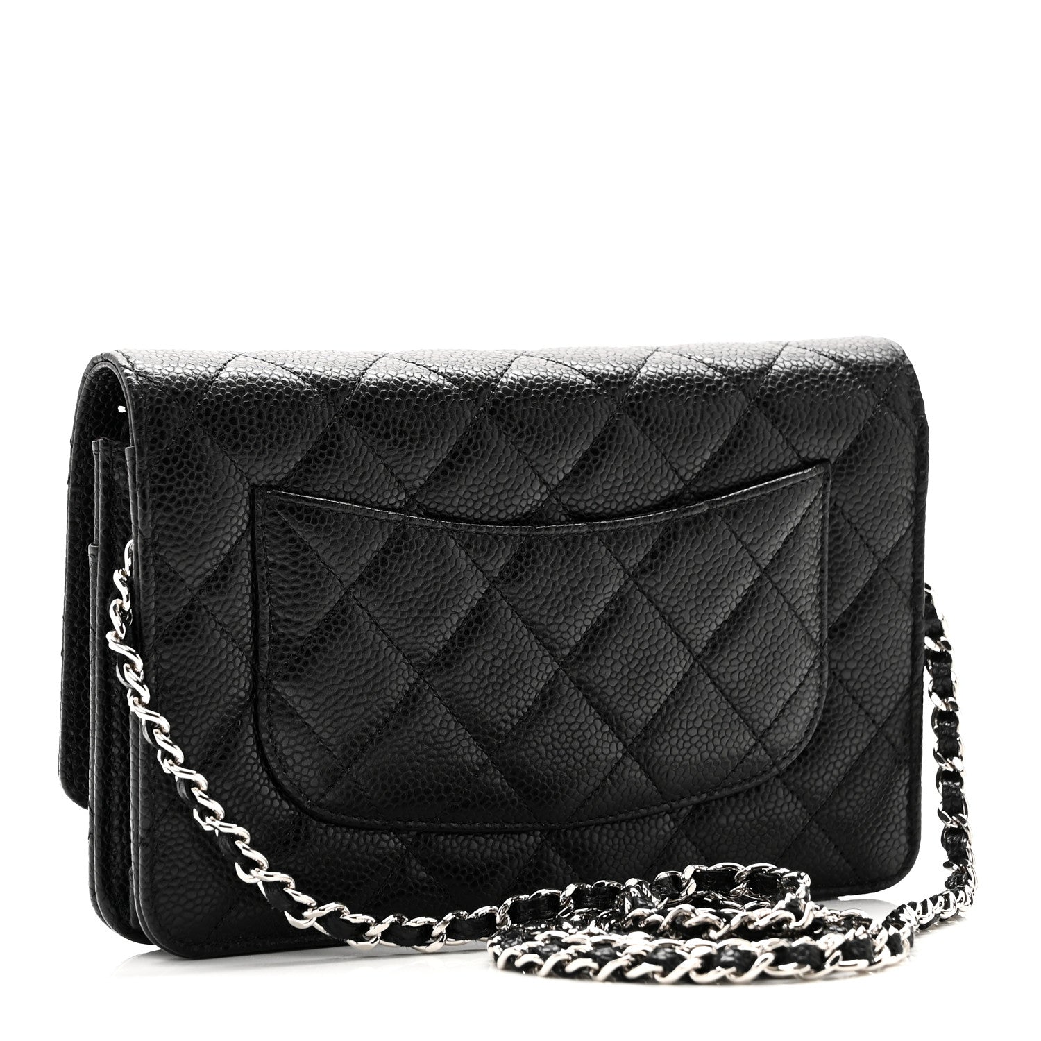 Chanel Caviar Quilted Wallet On Chain WOC Black 3 of 12