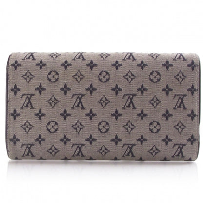 Louis Vuitton Monogram Mini Porte Tresor Intl Wallet Blue 2 of 9