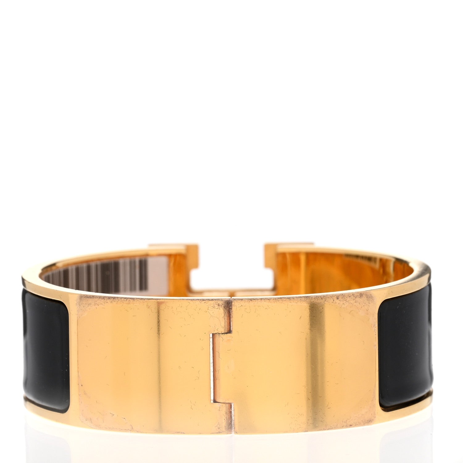 Hermes Enamel Wide Clic Clac H Bracelet PM Black 3 of 5