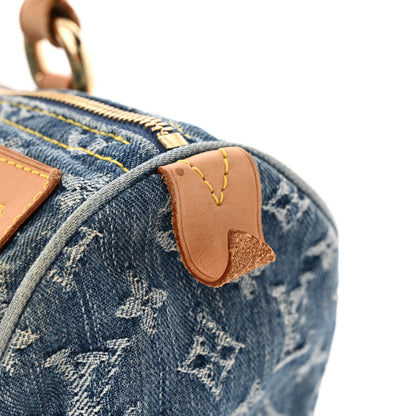 Louis Vuitton Monogram Denim Neo Speedy Blue 11 of 14