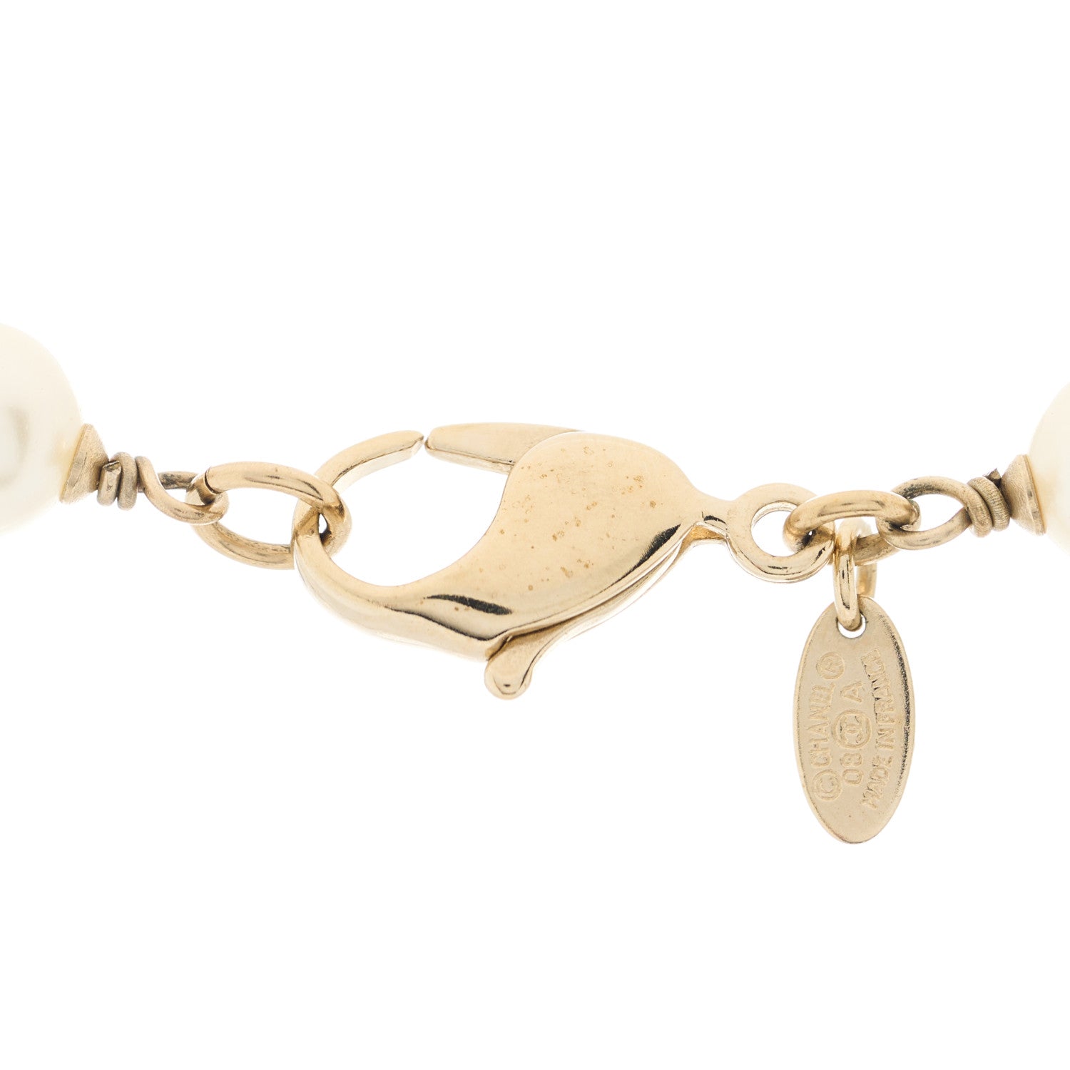 Chanel Pearl Precious Symbols CC Short Necklace Gold 4 of 4