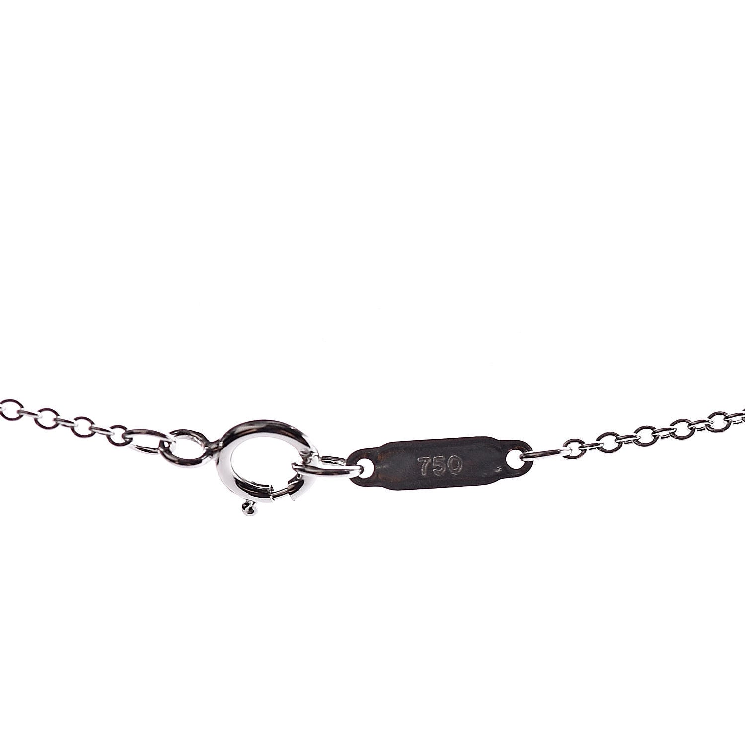 Tiffany 18K White Gold Pearl Drop Pendant Necklace 6 of 6