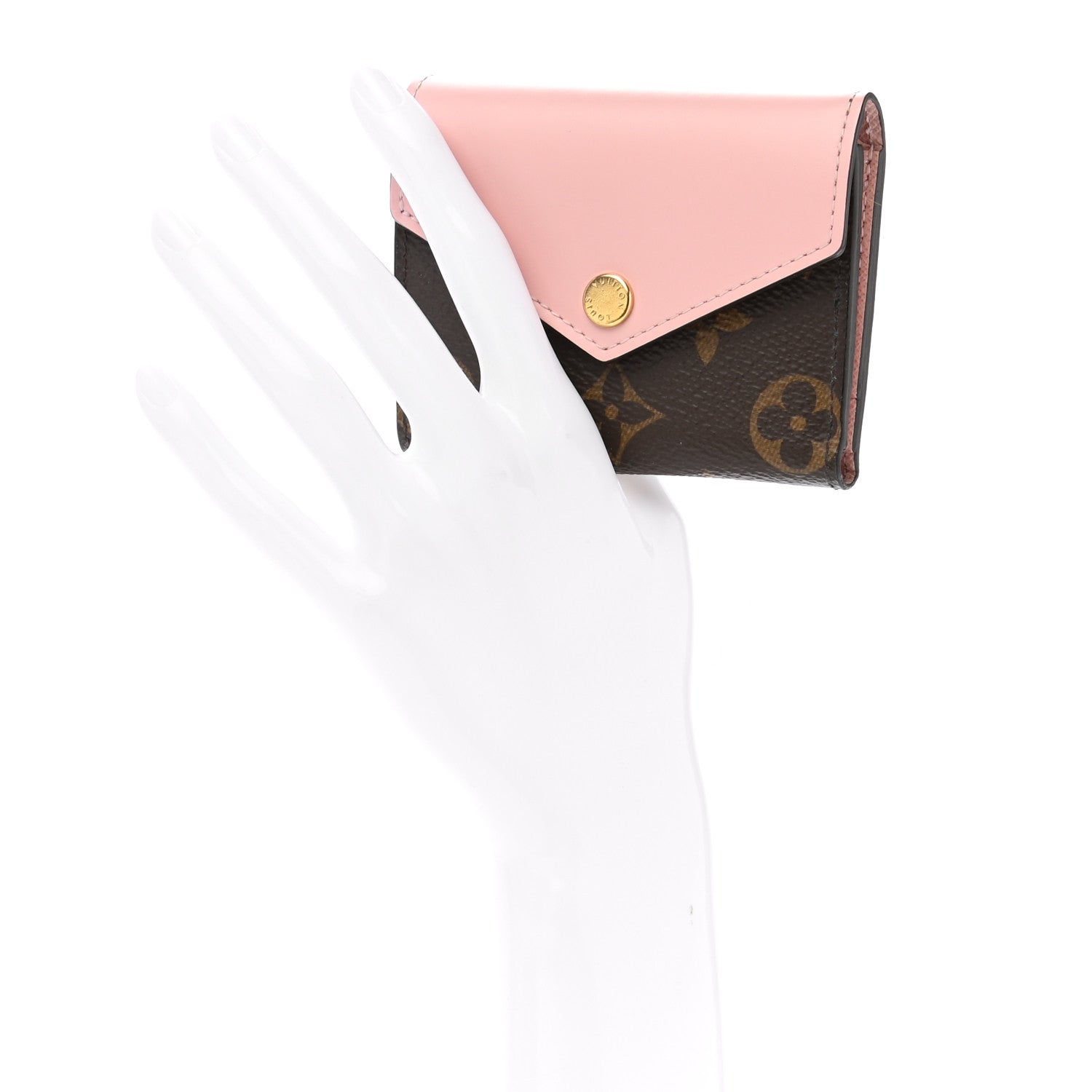 Louis Vuitton Monogram Zoe Wallet Rose Ballerine 2 of 9