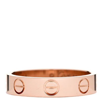Cartier 18K Pink Gold 3.5mm LOVE Wedding Band Ring 47 4 1 of 5
