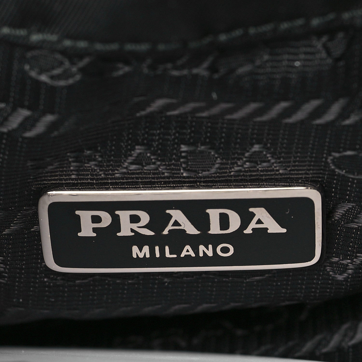 Prada Saffiano Tessuto Nylon Vela Bucket Wristlet Black 6 of 9