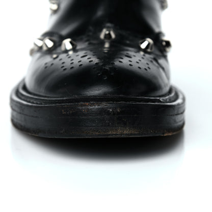 Balenciaga Calfskin Womens Studded Chelsea Boots 37 Black 13 of 30