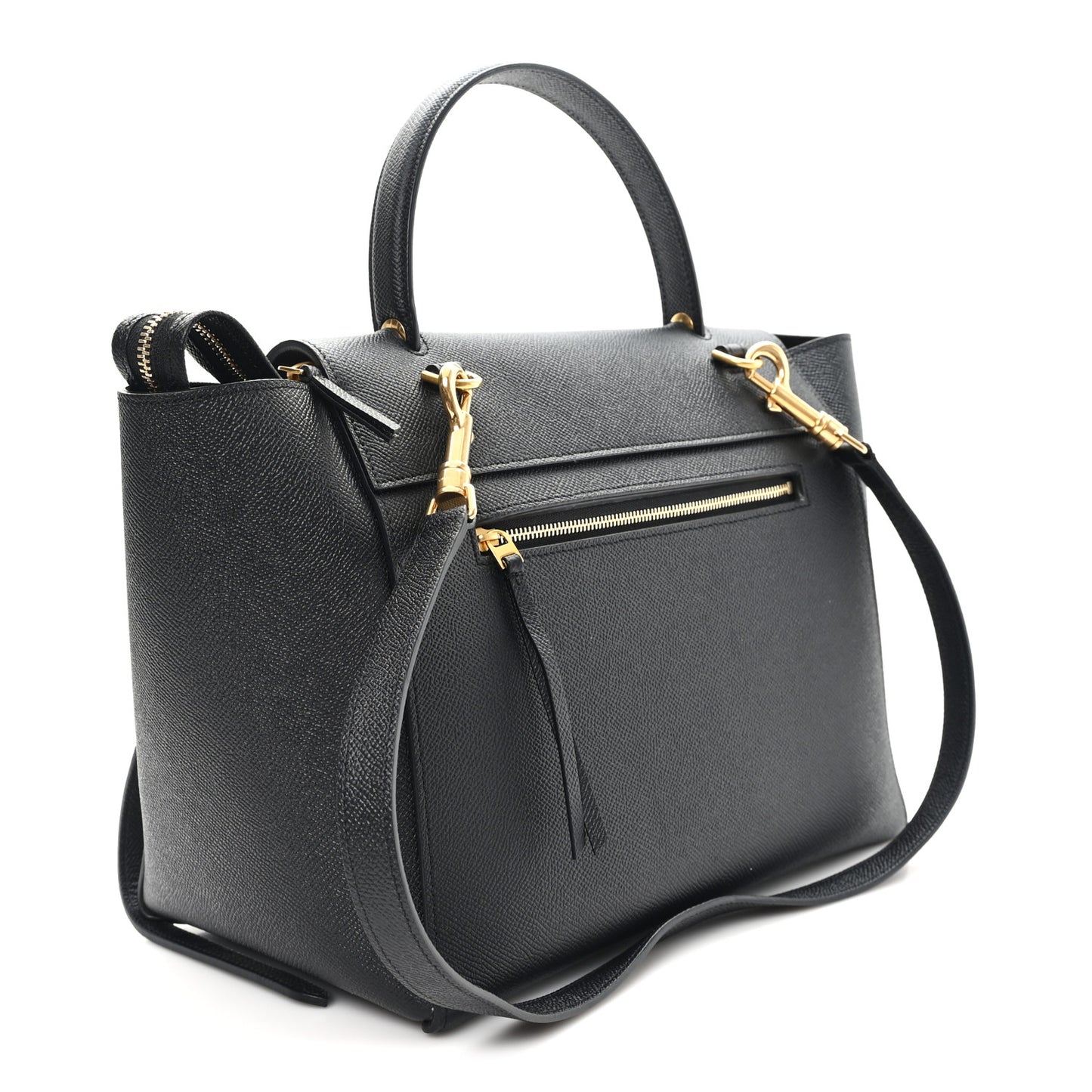 Grained Calfskin Mini Belt Bag Black