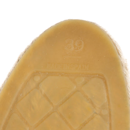 Chanel Lambskin CC Espadrilles 39 Black 6 of 9