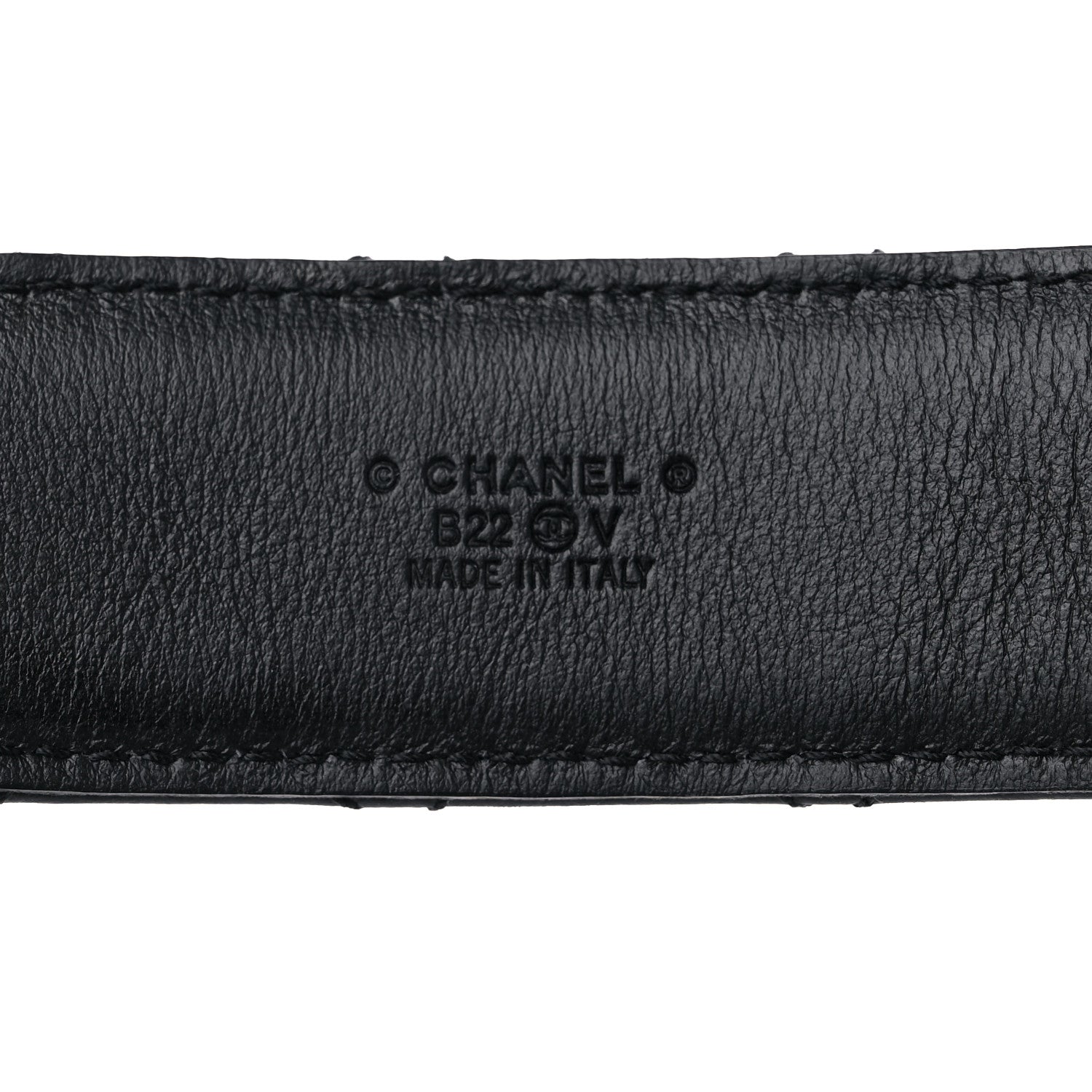 Chanel Lambskin Quilted CC Chain Belt 85 34 Black 3 of 5