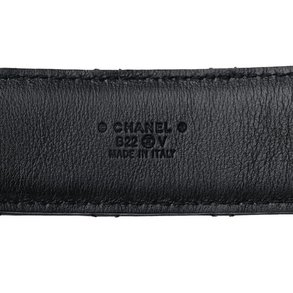 Chanel Lambskin Quilted CC Chain Belt 85 34 Black 3 of 5