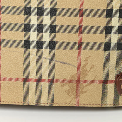 Burberry Haymarket Check Messenger Bag Brown 15 of 17