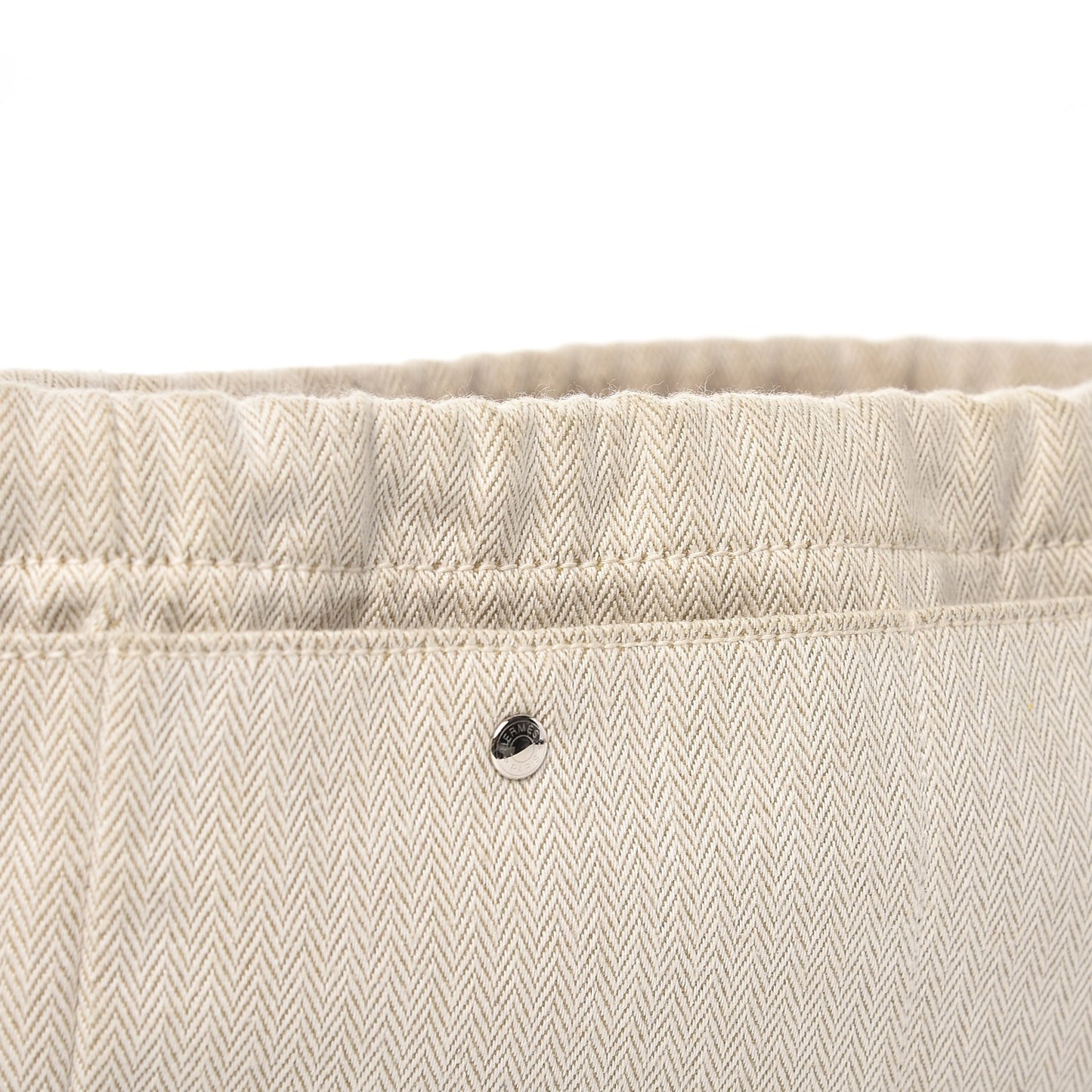 Canvas Barenia Fourbi 25 MM Pouch Naturel Fauve
