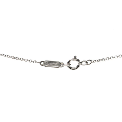 Tiffany 18K White Gold Diamond Akoya Pearl 7.5mm Signature Pendant Necklace 4 of 6