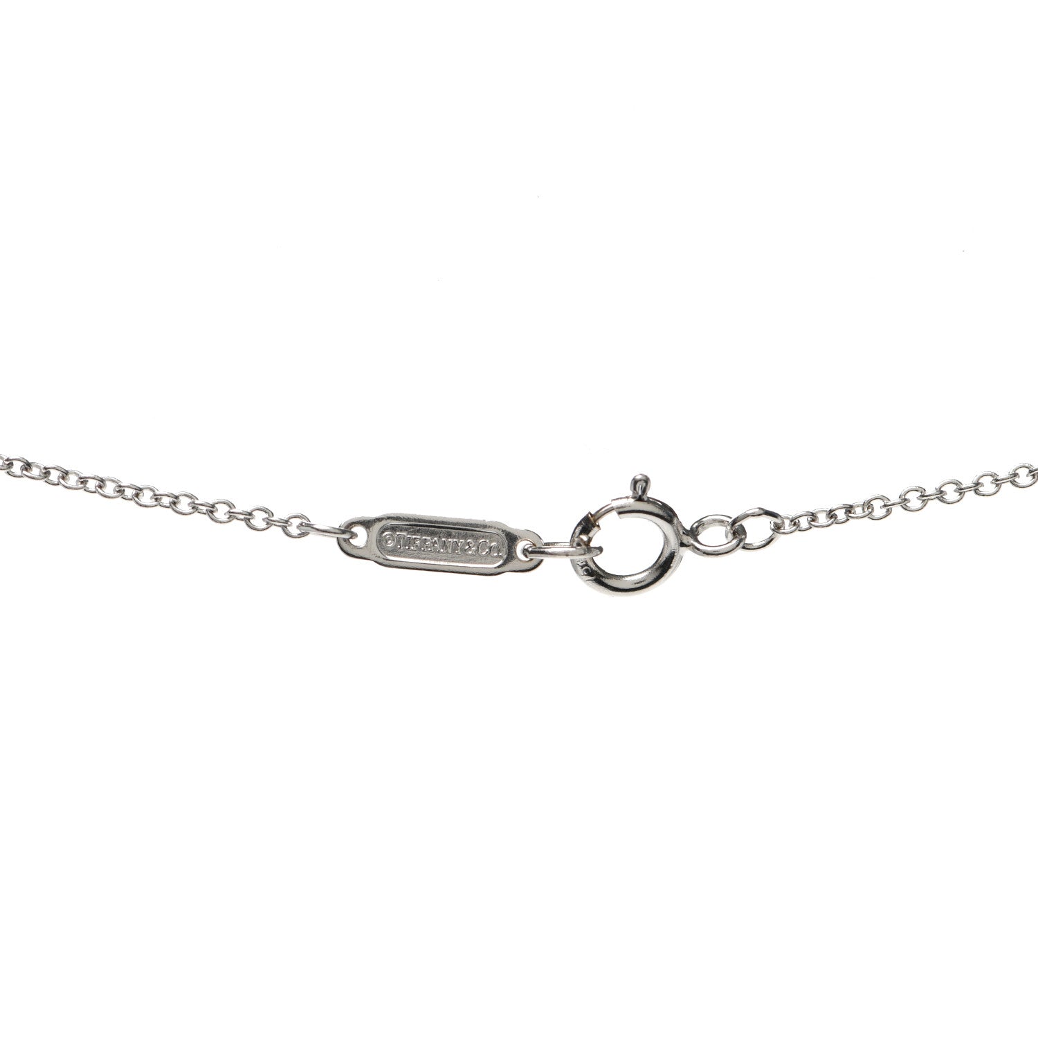 Tiffany 18K White Gold Diamond Akoya Pearl 7.5mm Signature Pendant Necklace 4 of 6