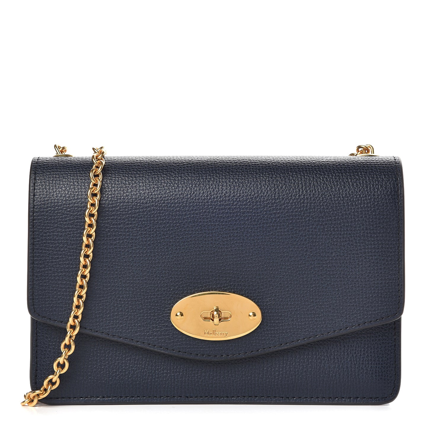 Cross Grain Calfskin Small Darley Bright Navy