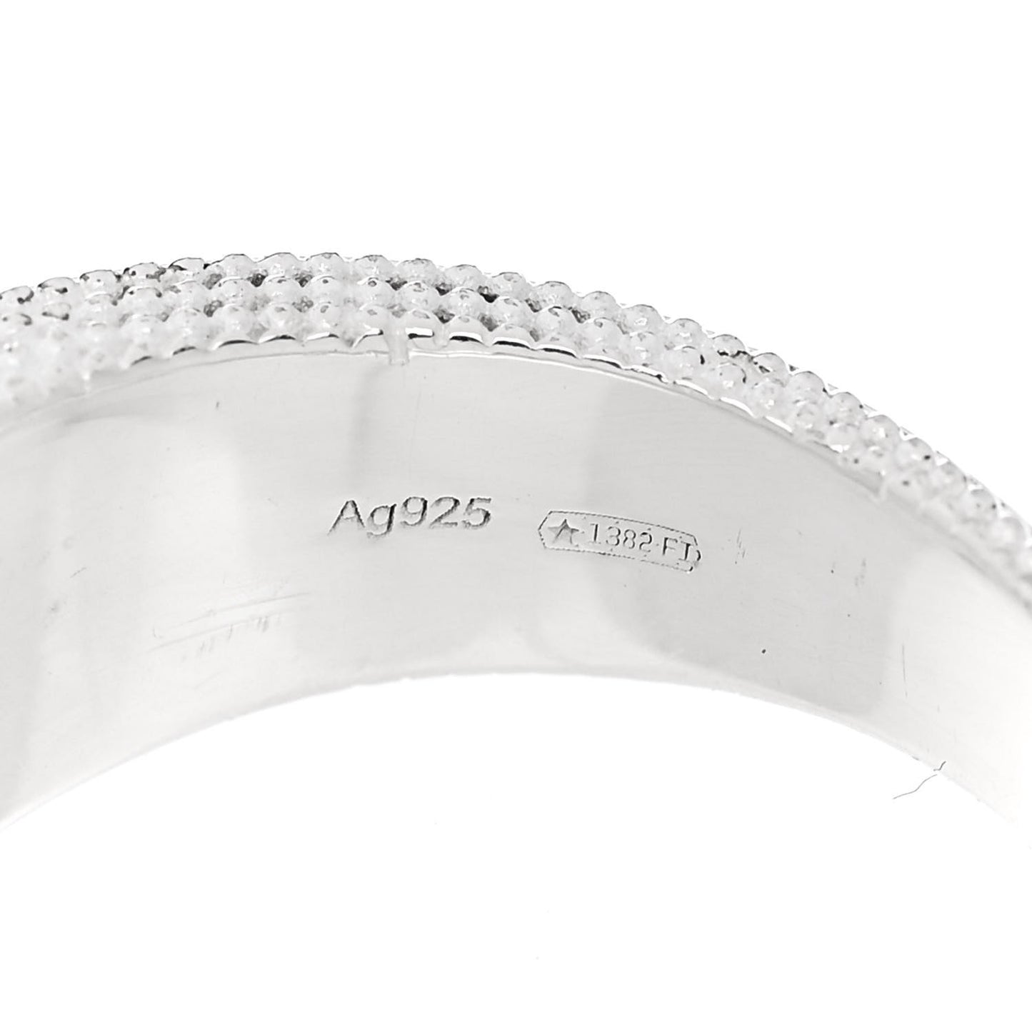 Sterling Silver GG Ring 52 6