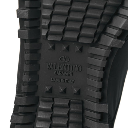 Valentino Garavani Suede Nylon Camouflage Womens Soul Rockstud Sneakers 39.5 Black 7 of 8