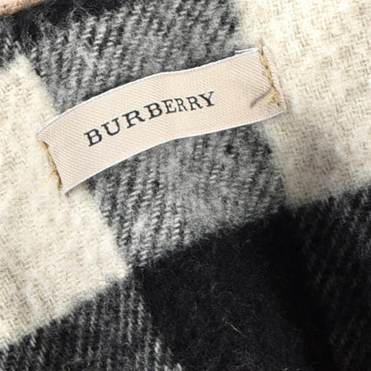 Burberry Merino Wool Cashmere Check Collette Cape Scarf Camel 2 of 3