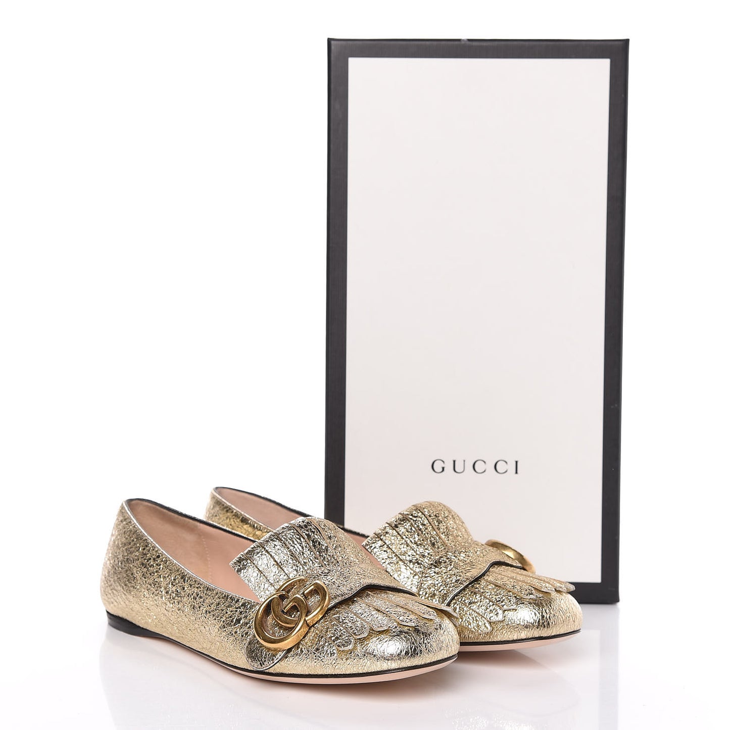 Galassia GG Marmont Fringe Flats 36 Platino