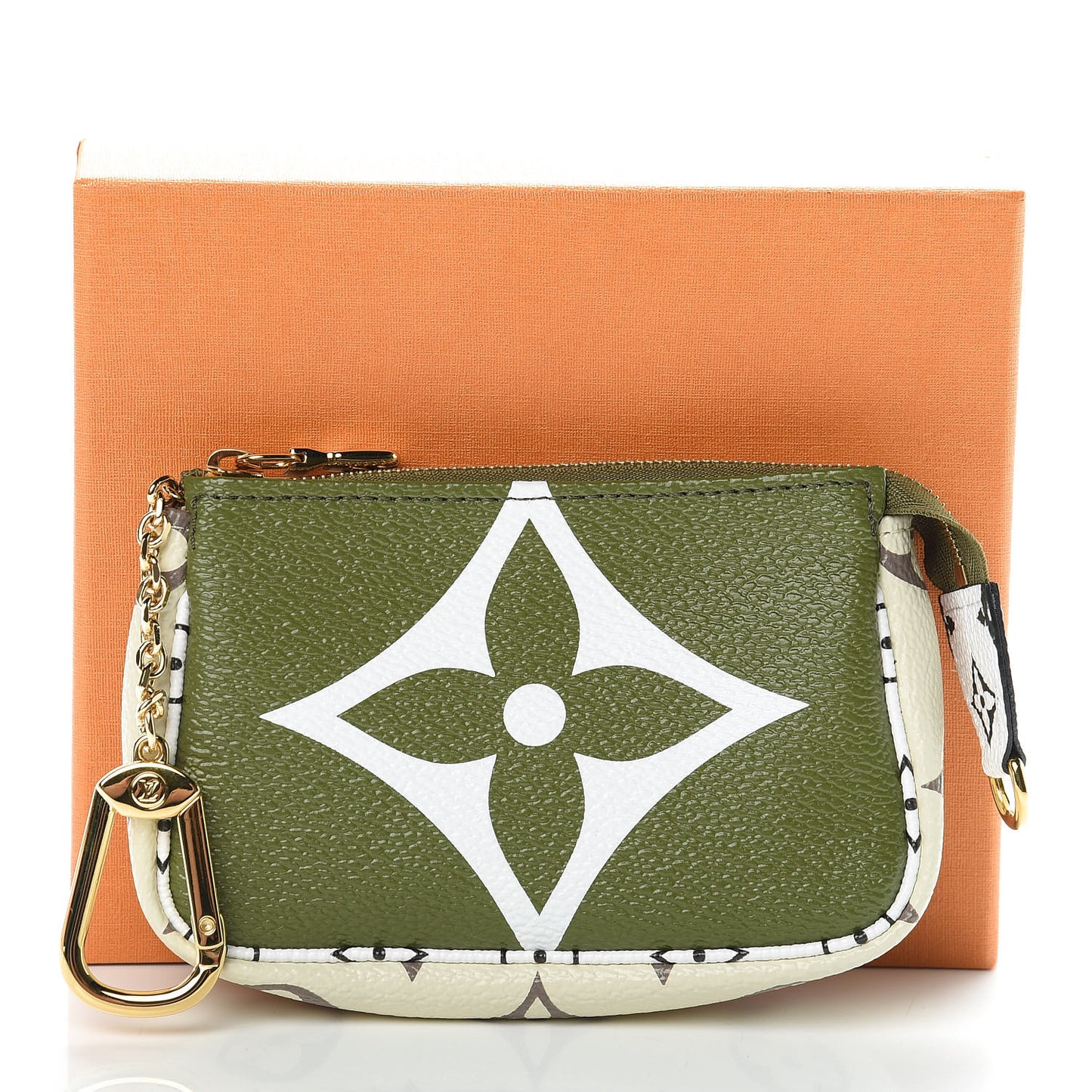 Monogram Giant Micro Pochette Accessories Kaki White