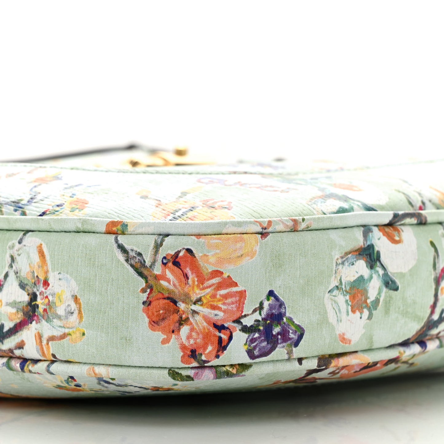 New Shangai Calfskin Soave Amore Printed Small Jackie 1961 Hobo Mint Green