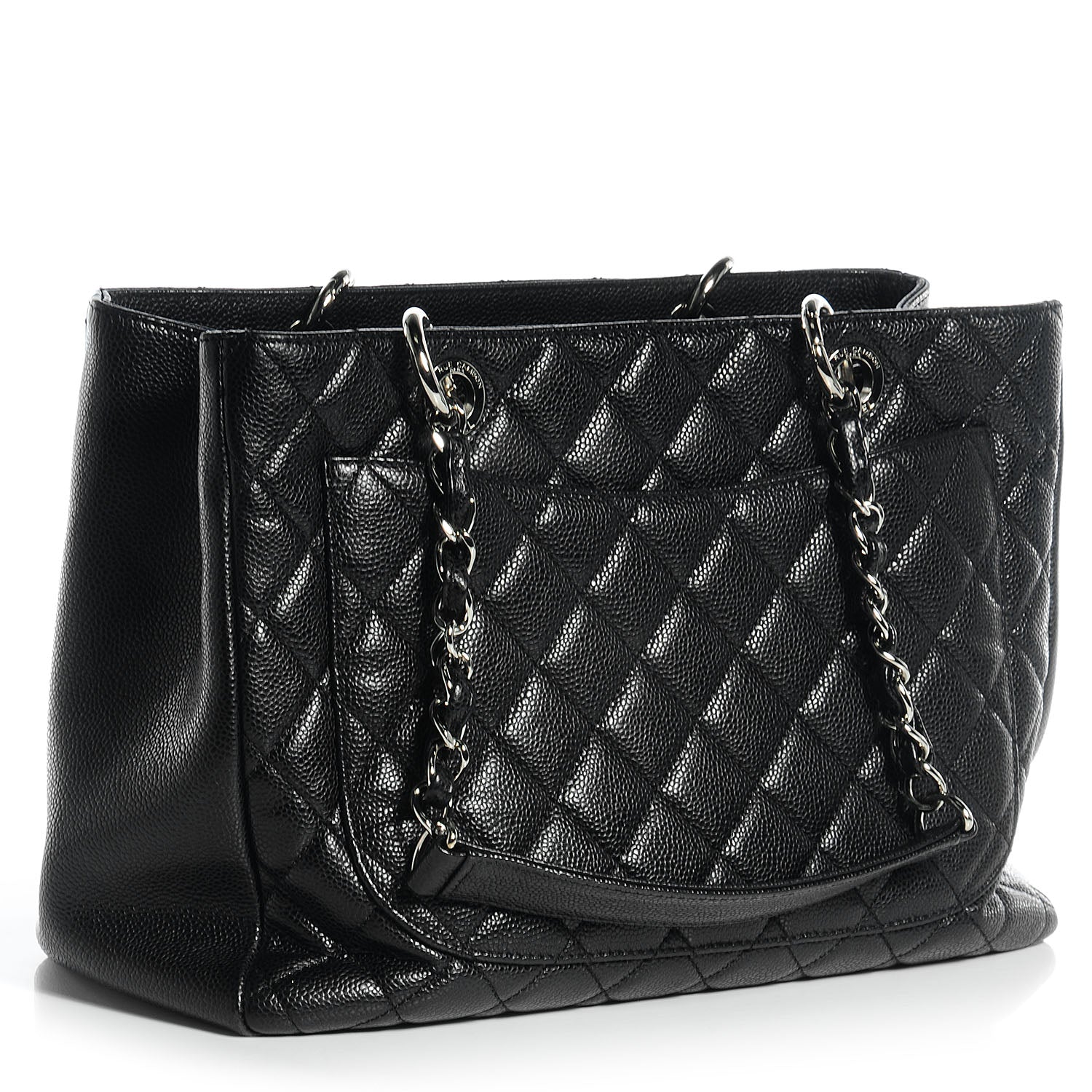 Chanel Caviar Grand Shopping Tote GST Black 3 of 6