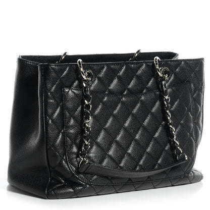 Chanel Caviar Grand Shopping Tote GST Black 3 of 6