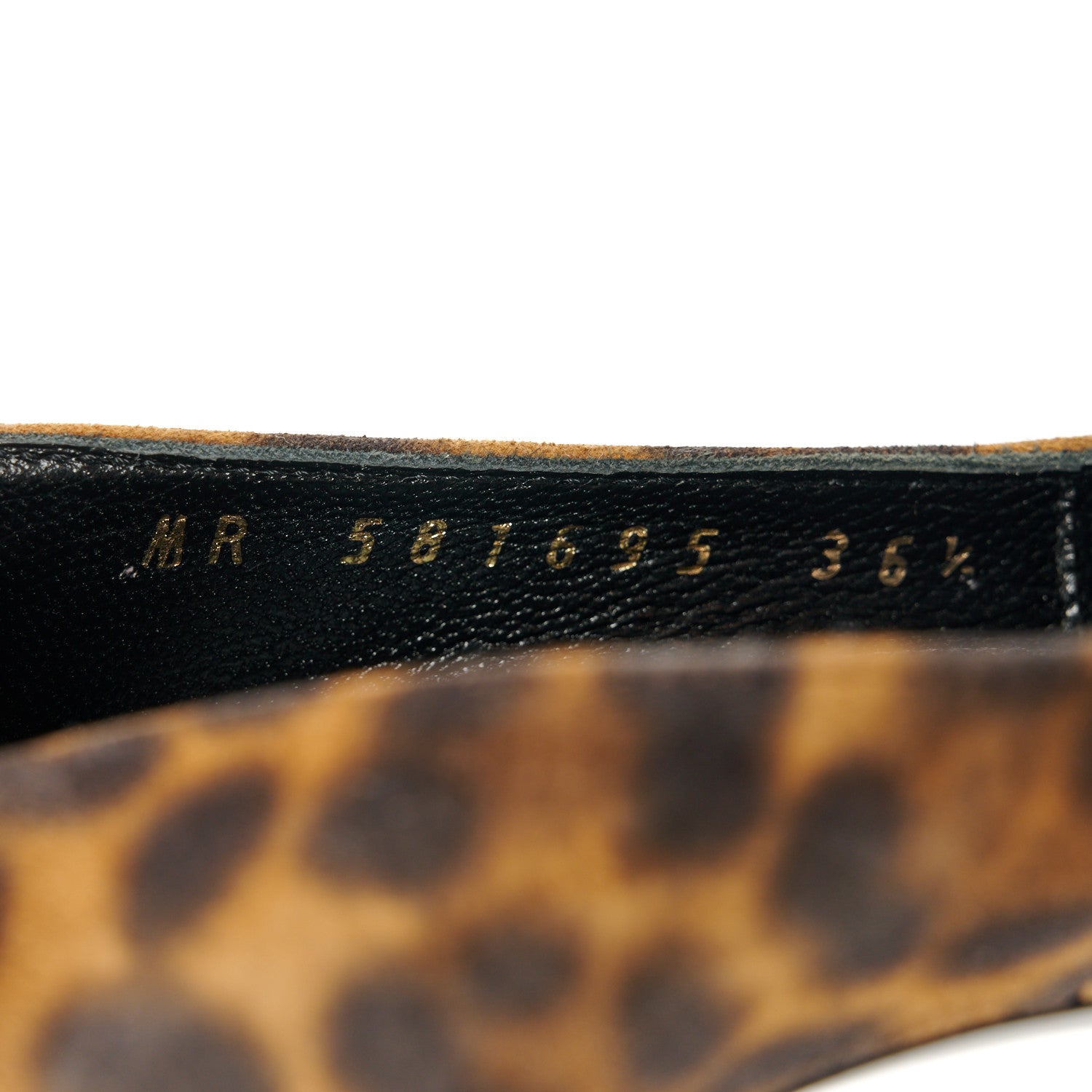 Saint Laurent Suede Leopard Printed Anja Pumps 36.5 Natural Coffee 8 of 8