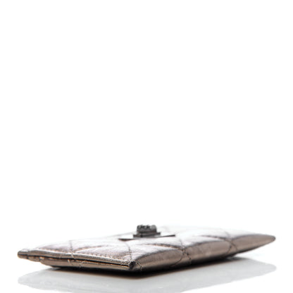 Chanel Metallic Aged Calfskin Quilted Reissue Card Holder Bronze 4 of 11