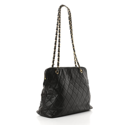 Chanel Lambskin Quilted Shoulder Bag Black 2 of 8