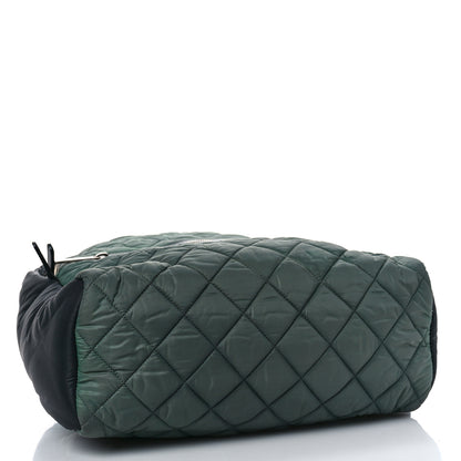 Chanel Nylon Quilted Coco Cocoon Backpack Khaki Black 4 of 9