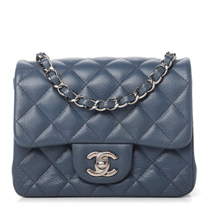 Chanel Caviar Quilted Mini Square Flap Dark Blue 1 of 11