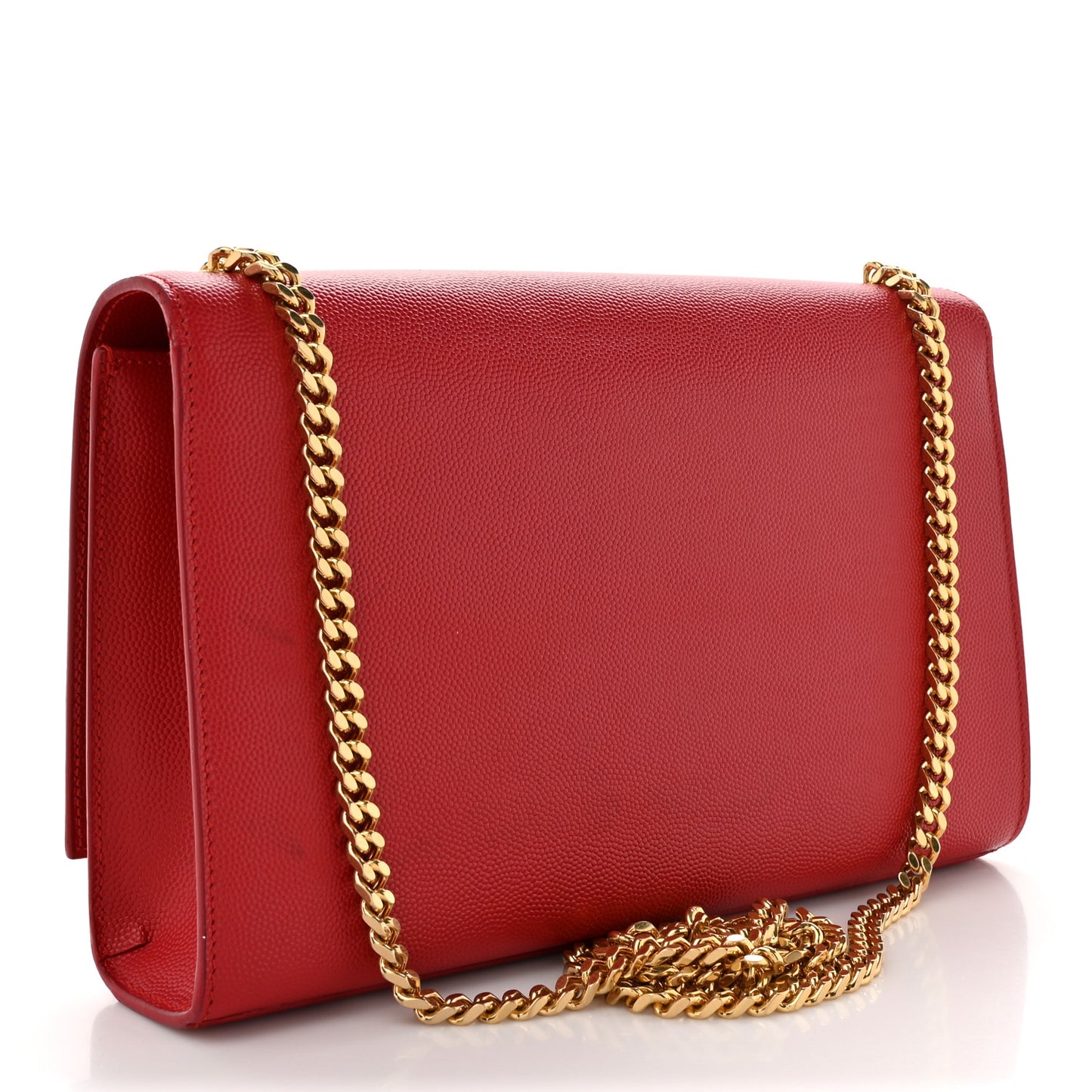 Grain De Poudre Medium Monogram Kate Satchel Red