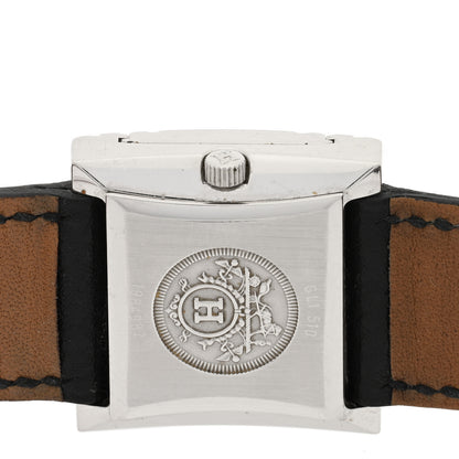 Hermes Stainless Steel Epsom 26mm Glissade Quartz Watch Noir 4 of 4