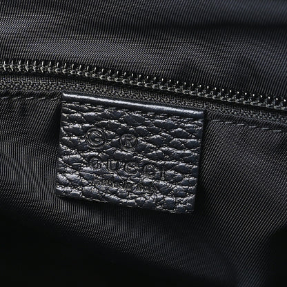 Gucci Nylon Monogram Double Buckle Flap Messenger Bag Black 6 of 9