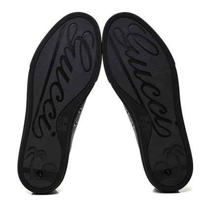 Gucci Nappa Mens Low Top Sneakers 9 Black 5 of 8