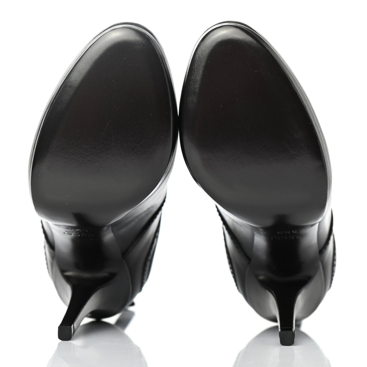 Calfskin Diane Ankle Zip Boot 5.5 Black