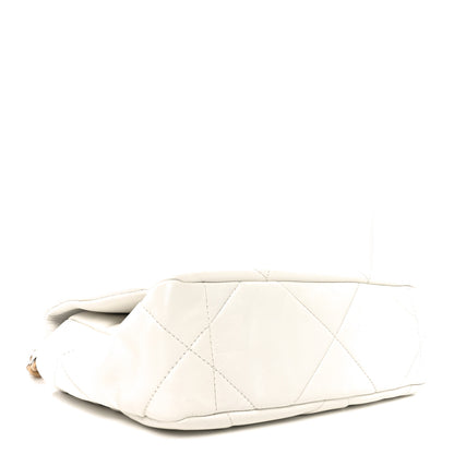Chanel Lambskin Quilted Medium Chanel 19 Flap White 4 of 10