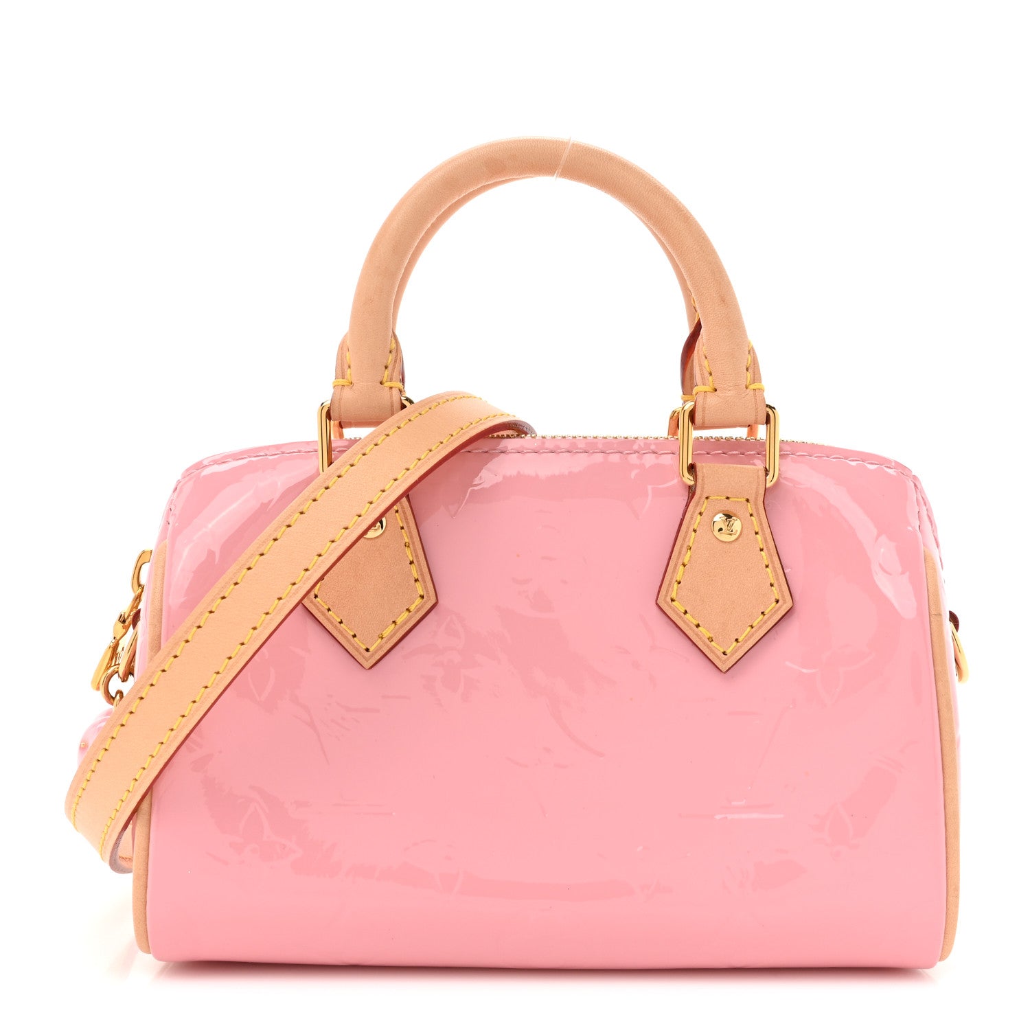 Louis Vuitton Vernis Monogram Nano Speedy Mochi Pink 1 of 16
