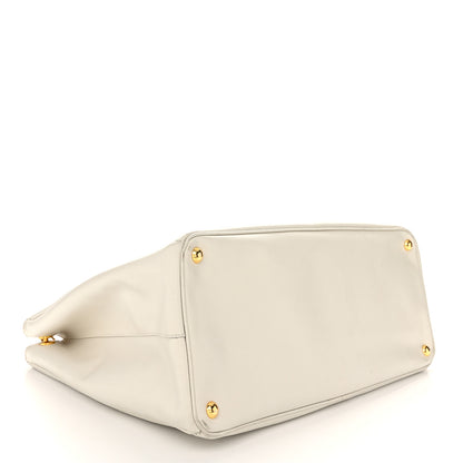 Prada Saffiano Lux Extra Large Galleria Double Zip Tote Talco 4 of 14