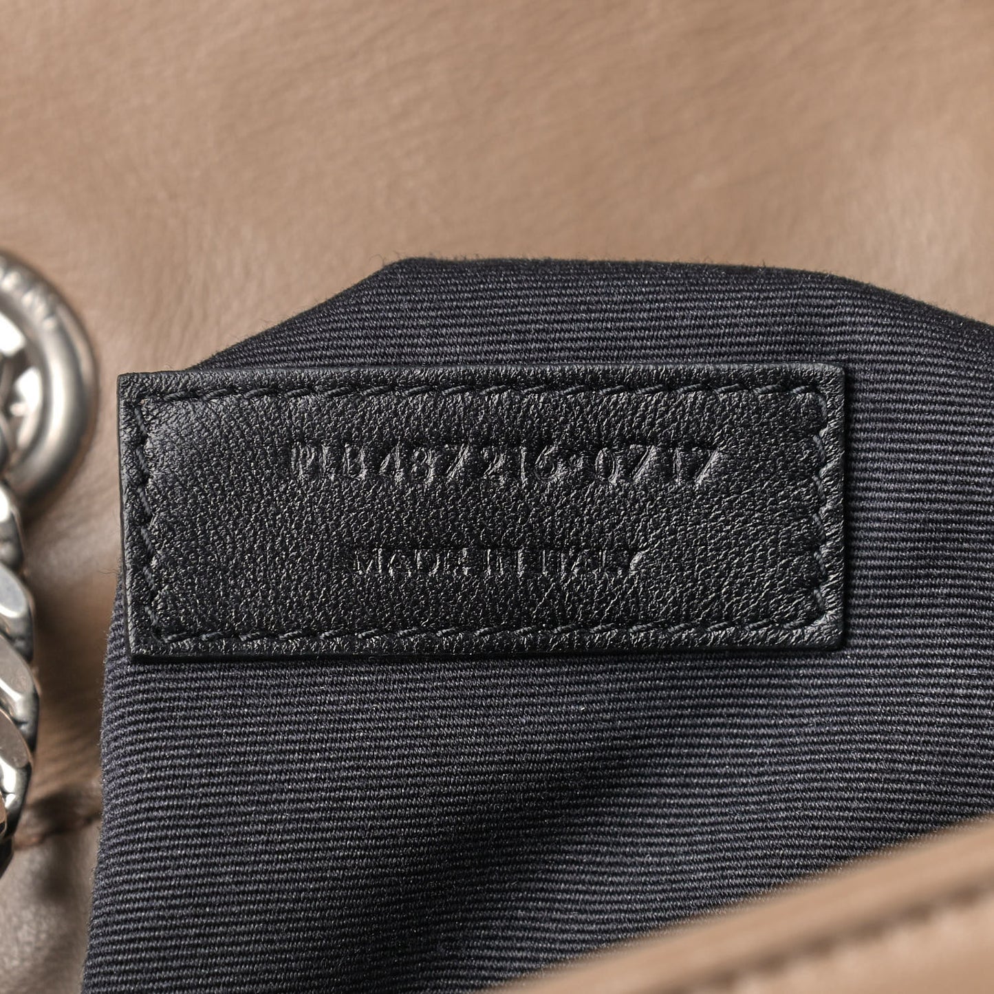 Calfskin Y Quilted Monogram Medium Loulou Chain Satchel Light Brown